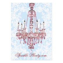 Carte de visite potelé de lustre rose de PauletteP