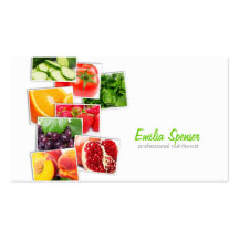 Carte de visite professionnel de nutritionniste