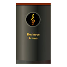 Carte de visite professionnel de symbole de musiqu