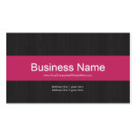Carte de visite professionnel foncé et rose