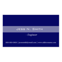 Carte de visite professionnelle de visite bleue si