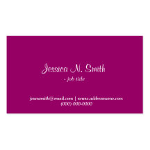 Carte de visite professionnelle de visite pourpre 