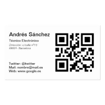 Carte de visite QR De base