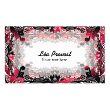 Carte de visite Red flowers