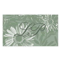 Carte de visite Retro Flowers