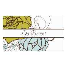 Carte de visite Romantic Flowers