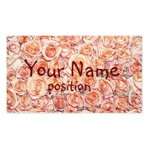 carte de visite rose