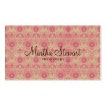 Carte de visite rose de ~ de tapisserie