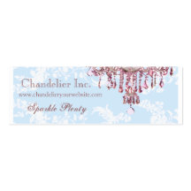 Carte de visite rose de lustre