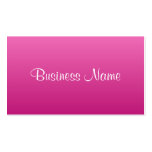Carte de visite rose moderne