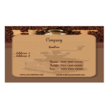 Carte de visite rôti de café