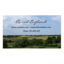 Carte de visite rural de l'Angleterre