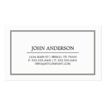Carte de visite simple