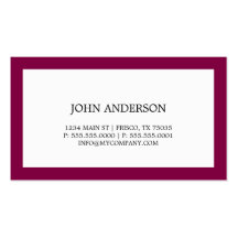 Carte de visite simple