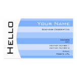 Carte de visite simple de bonjour