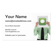 carte de visite social de médias