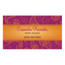 Carte de visite somptueux de Paisley