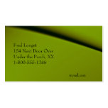 Carte de visite vert abstrait