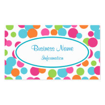 Carte de visite vibrant customisé
