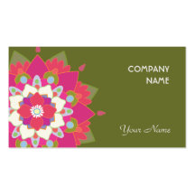 Carte de visite vibrant de Lotus