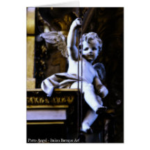 Carte de voeux d'ange de Putto