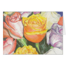 Carte de voeux de "bouquet"