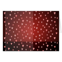 Carte de voeux de coeurs