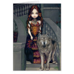 Carte de voeux "de comtesse de loup"