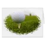 Carte de voeux de conception de tee de golf