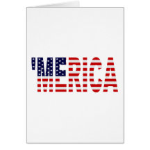 'Carte de voeux de drapeau de MERICA USA