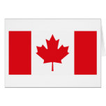 Carte de voeux de drapeau du Canada