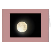 Carte de voeux de lune