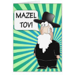 Carte de voeux de Mazel Tov - bande dessinée juive