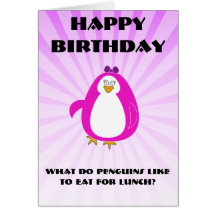 Carte de voeux de Mlle Penguin
