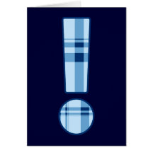 Carte de voeux de point d'exclamation