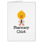 Carte de voeux de poussin de pharmacie