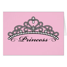 Carte de voeux de princesse Tiara (arrière - plan 
