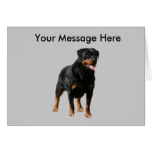 Carte de voeux de rottweiler