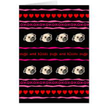 Carte de voeux de Saint-Valentin de carlins et de 