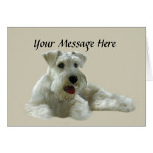 Carte de voeux de Schnauzer miniature