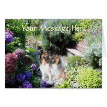 Carte de voeux de Sheltie