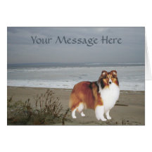 Carte de voeux de Sheltie