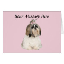 Carte de voeux de Shih Tzu