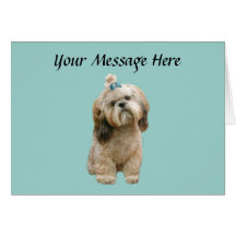 Carte de voeux de Shih Tzu
