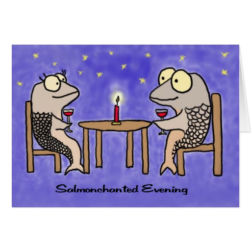 Carte de voeux de soirée de Salmonchanted
