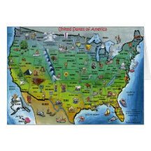 Carte de voeux des Etats-Unis