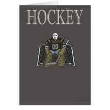 Carte de voeux d'hockey