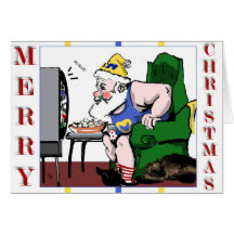 Carte de voeux du jeu de Père Noël
