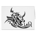 Carte de voeux faite sur commande de tatouage trib