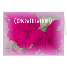 Carte de voeux florale de félicitations